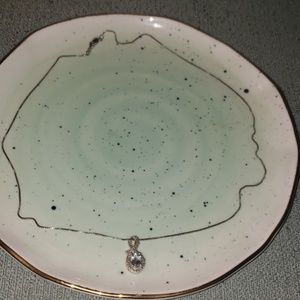 Aquamarine necklace w diamonds